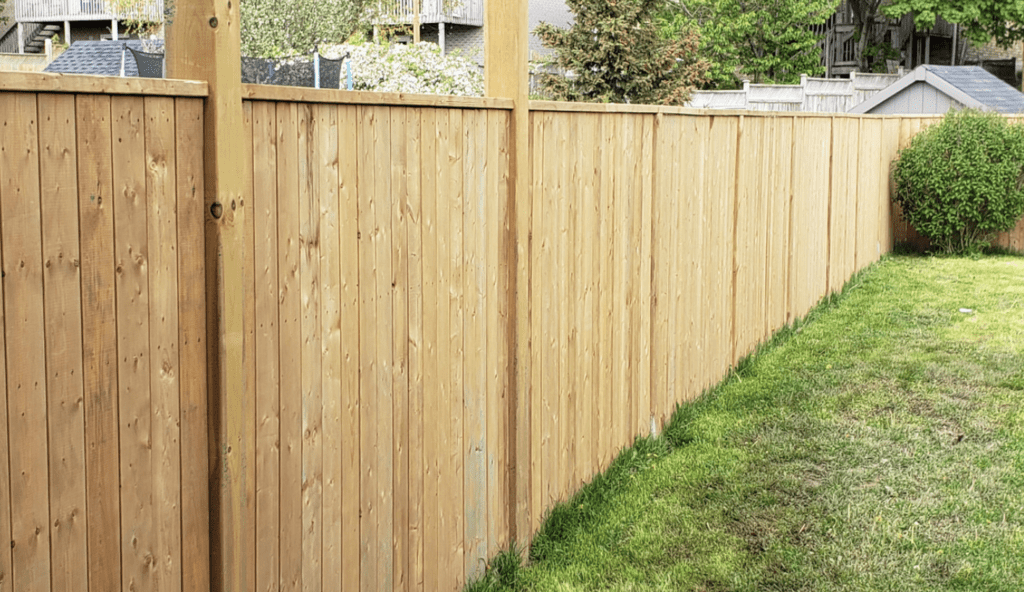 wood privacy fencing